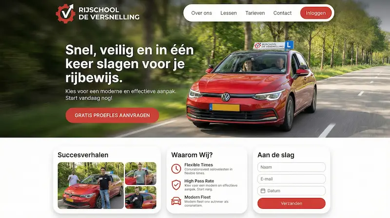 Schoonmaakbedrijf website voorbeeld